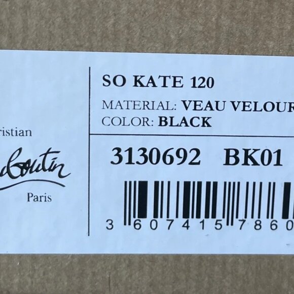 Christian Louboutin So Kate 120 Black Suede Pointed-Toe Pump - Picture 4 of 13